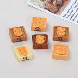 立体榴莲小食盒食玩手工diy奶油胶配饰树脂小配件饰品材料包批发