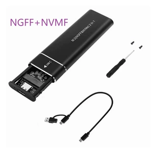 M.2 Hard Disk Box поддерживает протокол NVME SSD до USB3.1 Высокоскоростной твердое вещество с твердым металлом типа C
