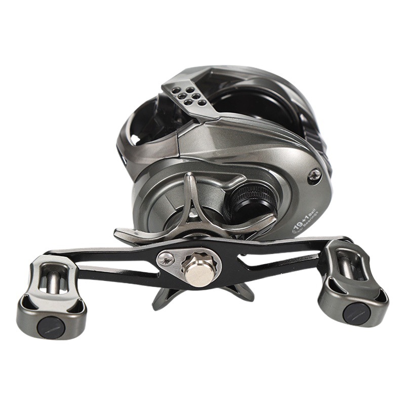 Golden Shark King rueda de gota de agua línea anti-Explosión de lanzamiento ultra-lejano universal freno magnético fuerte todo el metal Luya carrete de pesca