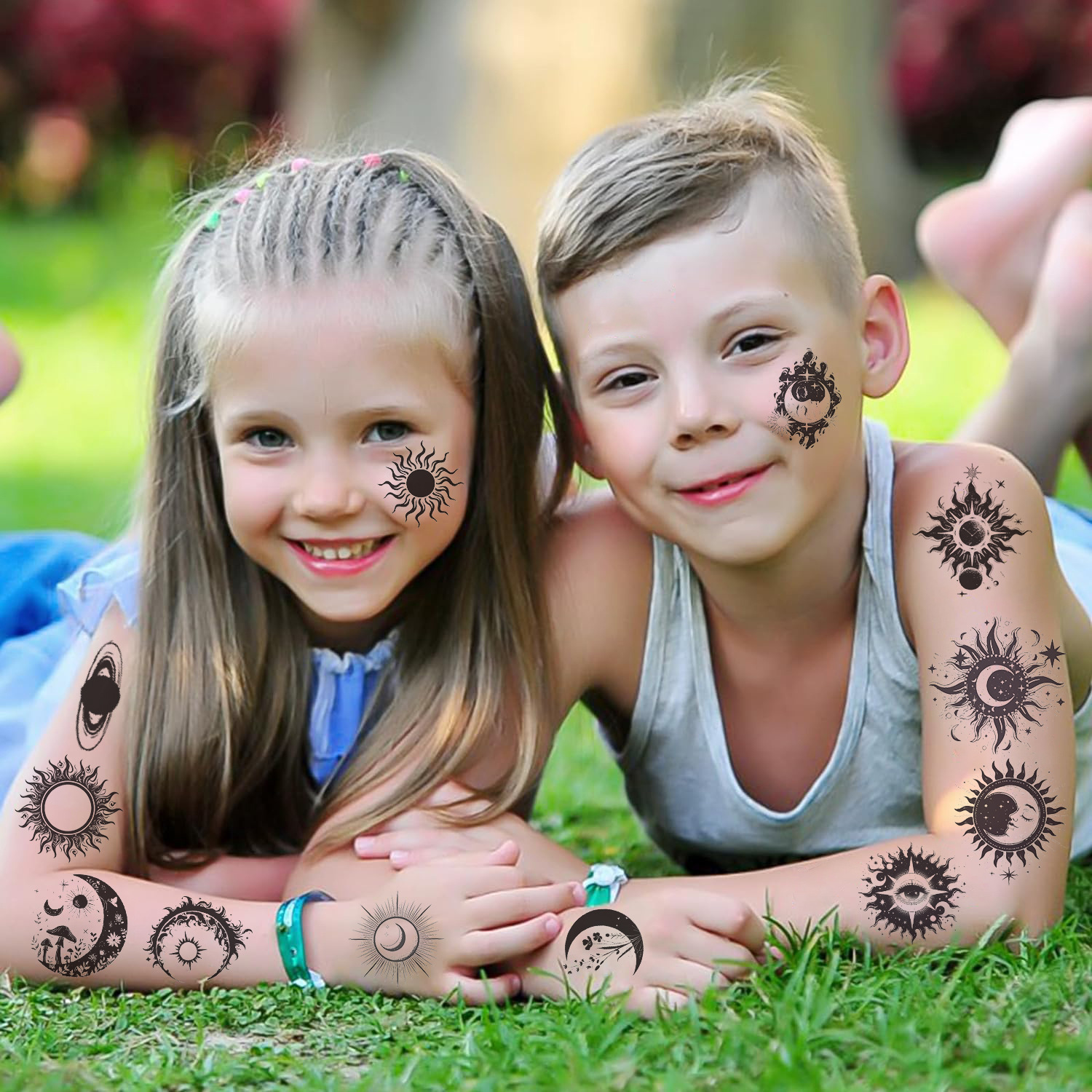 Sun Moon Transfer Decal Tattoos & Body Art 10 PCS/Package display picture 8