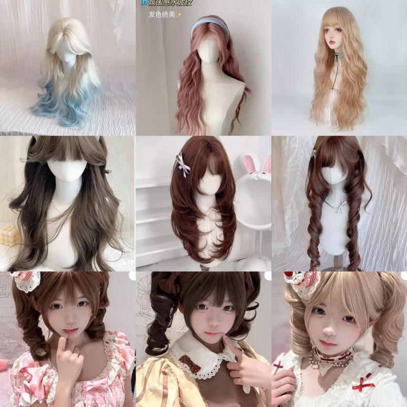 Chen Xiao Wig Female Lolita Lolita Sweet and Cute Artificial Hair Stylish Fashionable Elegant Unique Full Headgear