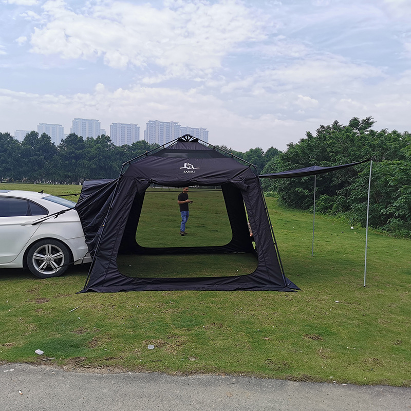 5-8 Person Automatic Telescopic Pole Camping Tent Suv Extendable Waterproof Quick-Open Trunk Portable Tent