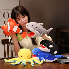 Creative New Marine Animals Penguin Octopus Seal Plush Hand Puppet Toy Children's Ragdoll Finger Doll Wholesale