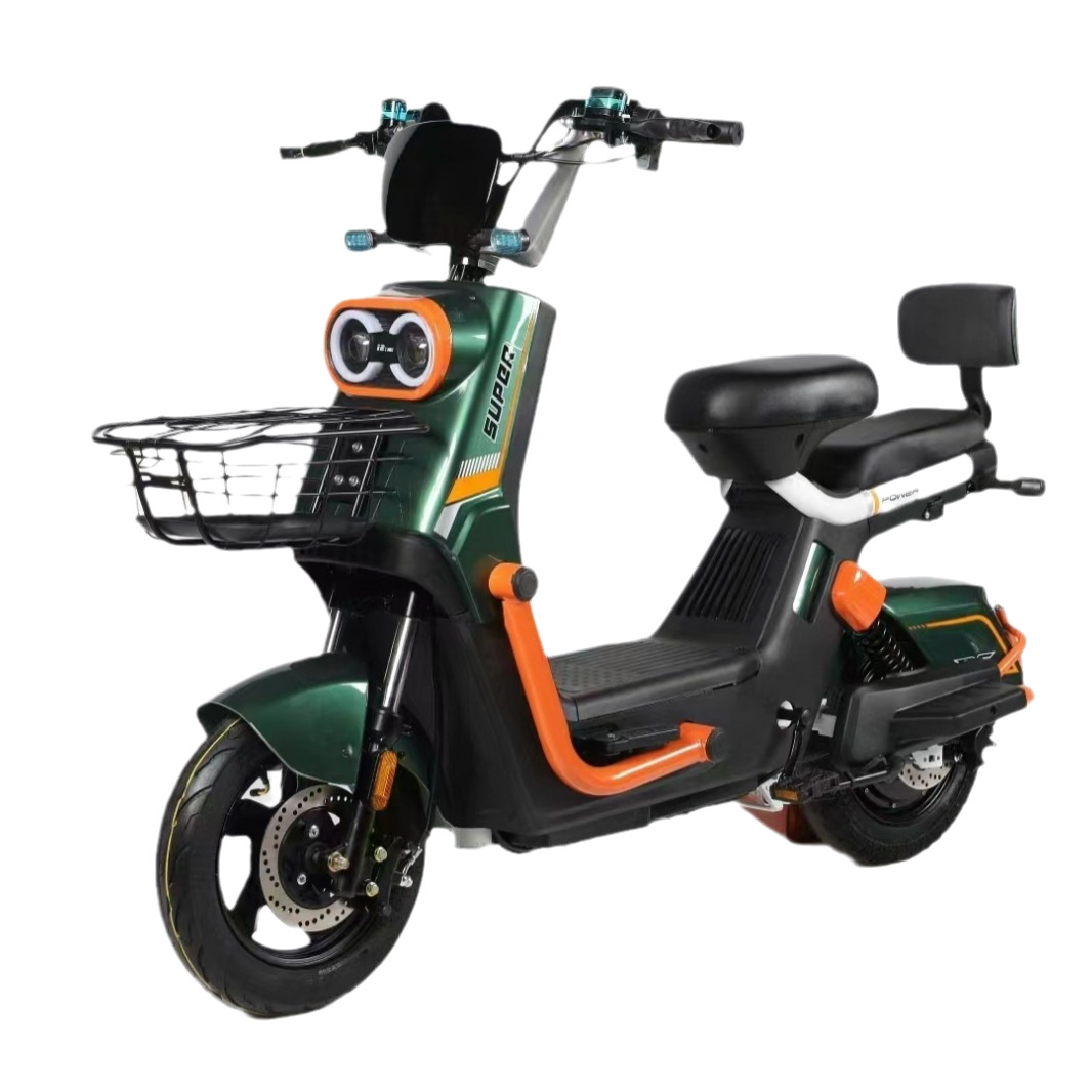 Scooter coche eléctrico estándar nacional dos ruedas adultos hombres y mujeres bicicleta batería coche para llevar pedal estudiante doble