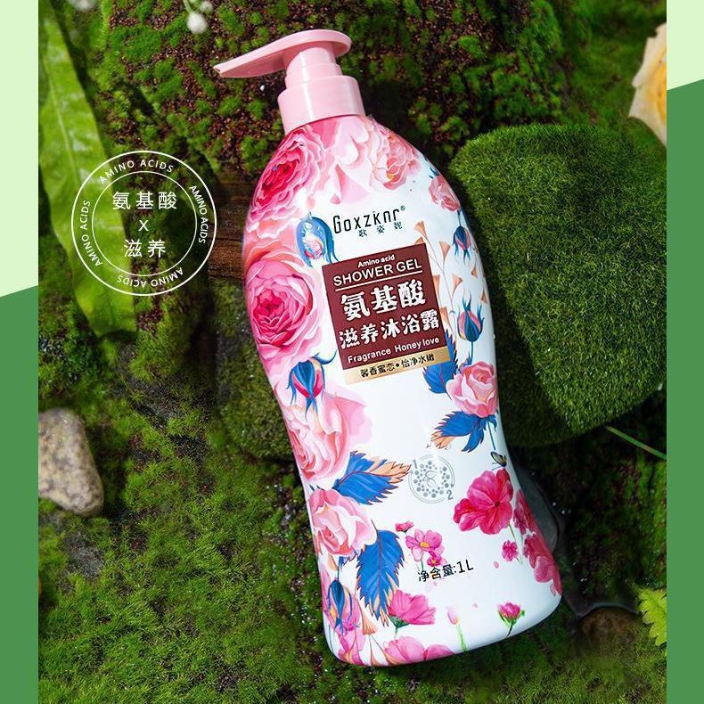 【卸売お問い合わせ】スーパーマーケット限定 1L 大容量 アミノ酸シャワージェル 香り長持ち 香水シャワージェル|undefined