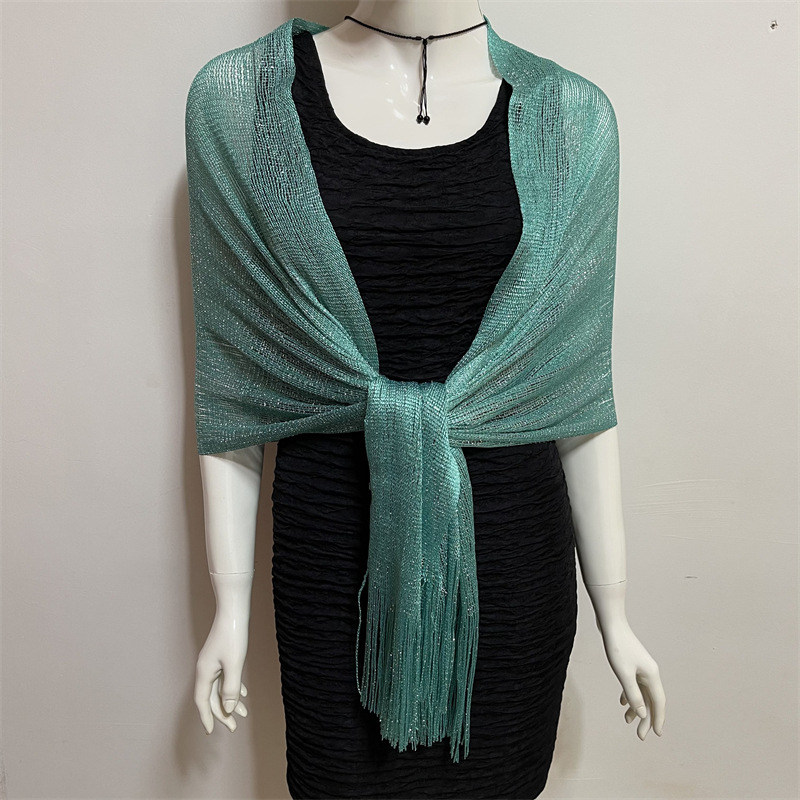 Women's Fashion Solid Color Polyester Tassel Shawls display picture 202