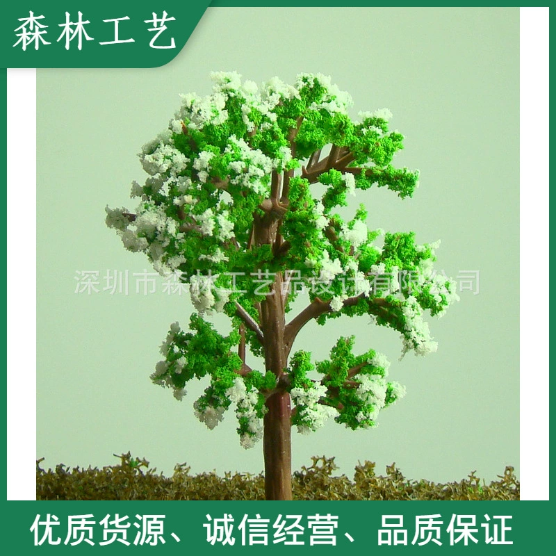 Модель здания, песочный стол, модель дерева, растение, имитационное украшение микропейзажа, Цветочное дерево баньяна-C