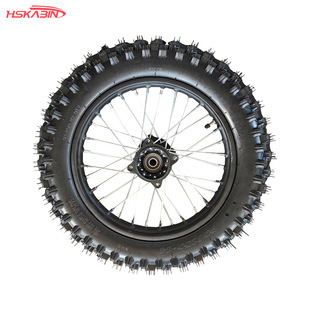 Off-road motorcycle mini high race Apollo 90/100-14 inch inner and outer tire 1.85X14 inch iron wheel hub assembly