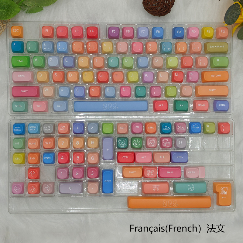 ベアーグミキーキャップMOA高さキーキャップPBT五面熱昇華不透光カスタム機械キーボードキーキャップ|undefined