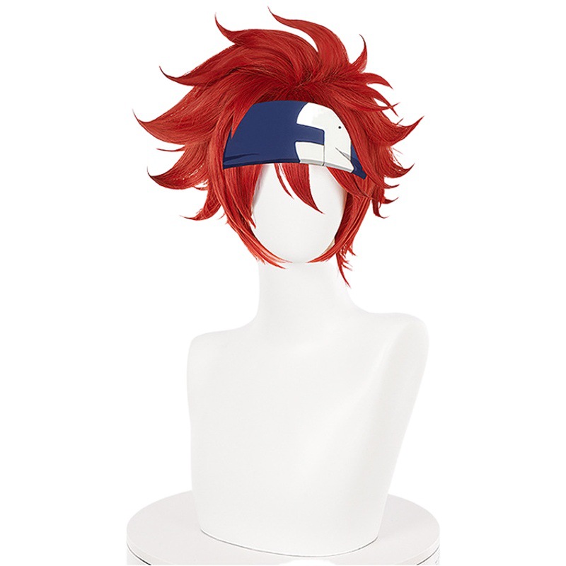 Wide silk dark red sk∞ the Infinity unlimited skateboard Xiwu Wu Li cos anime wig