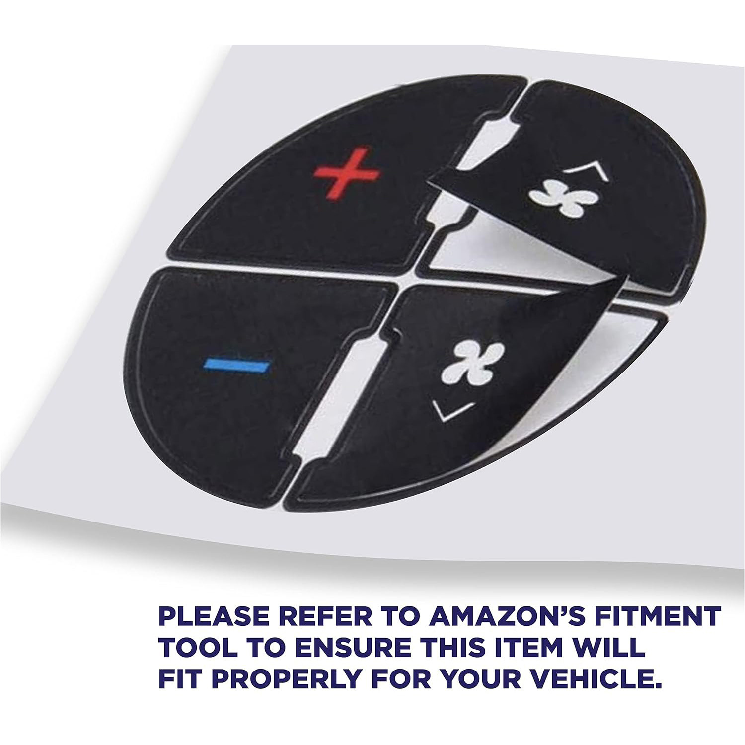 Amazon AC Dashboard Botón de reparación pegatinas Auto General Reparación dañada Desvanecimiento de control de aire acondicionado pegatinas
