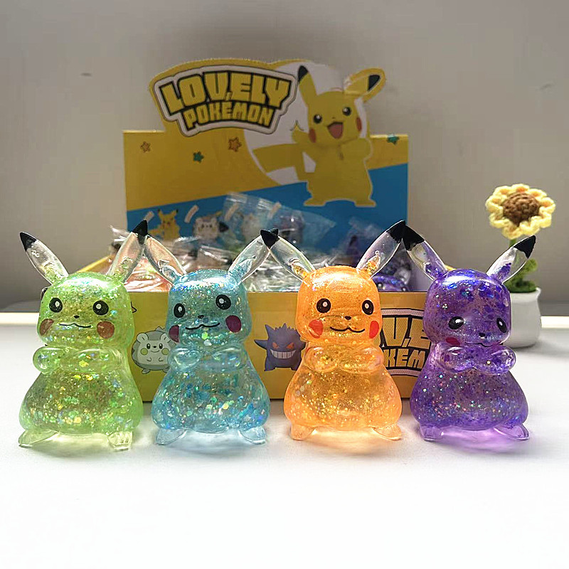 Cross-border creative stress-relief Pikachu squishy toy, cute novelty squishy gadget, unique small toy from the factory Cross-border creative stress-relief Pikachu squishy toy, cute novelty squishy gadget, unique small toy from the factory
