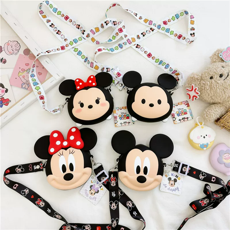 Children's shoulder bag, one-shoulder bag, cartoon wallet, card holder, silicone lipstick, purse, wholesale