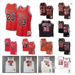 1688 Dropshipping Chicago Bulls Bulls No. 23 Rodman Retro Basketball Jersey Vest for Men