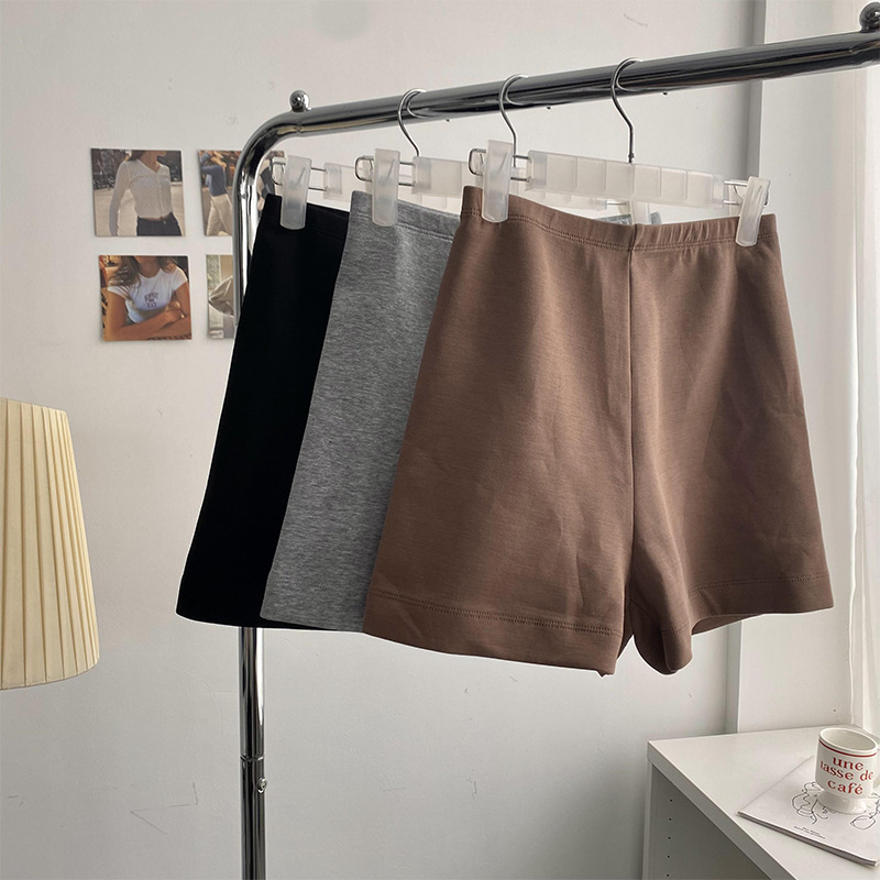High-Waisted Elastic Cycling Shorts for Women, Spring and Summer, Solid Color, Slim Fit, Slimming, Sports Fitness Yoga Pants, Base Layer Hot Pants High-Waisted Elastic Cycling Shorts for Women, Spring and Summer, Solid Color, Slim Fit, Slimming, Sports Fitness Yoga Pants, Base Layer Hot Pants