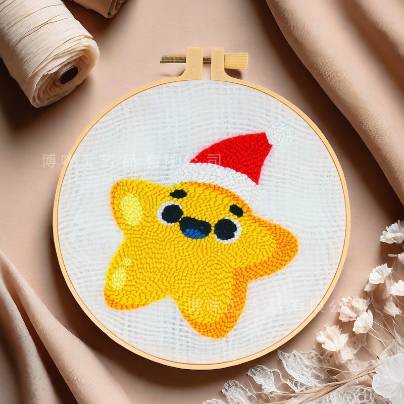 Nuevo paquete de material DIY completo de flores hechas a mano serie de bordado de animales