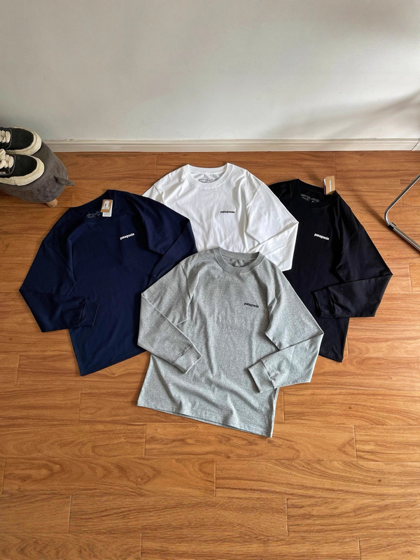 Pata巴塔经典长袖T恤打底雪山脉彩色环保Organic T-Shirt薄款卫衣|undefined