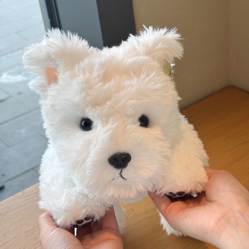 人形部族パーカー ウエストハイランド犬人形 スクール犬人形 布人形 ぬいぐるみ 女性への誕生日プレゼント|undefined