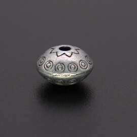 天铁强保色文玩合金饰品配件藏饰DIY手串项链飞碟隔珠018