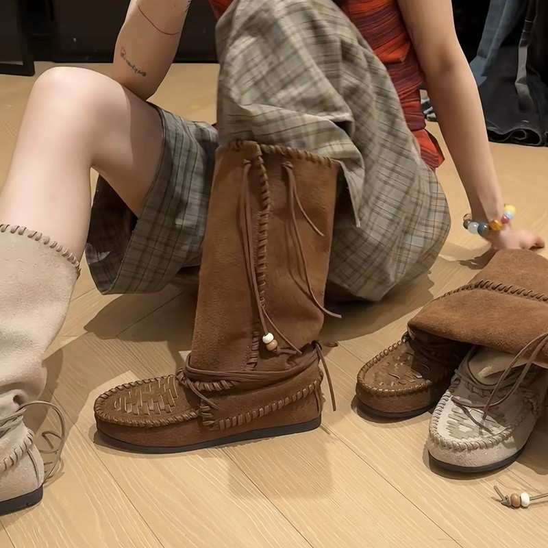 棕色复古英伦风厚底马丁靴女款2025新款春秋显瘦增高短筒靴子|undefined