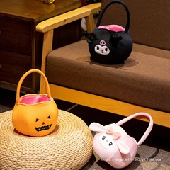 【国境を越えて人気】ハロウィンデコレーション 外貿ぬいぐるみキャンディバッグ ピンクパンプキンキャンディバッグオーナメント サンリオ