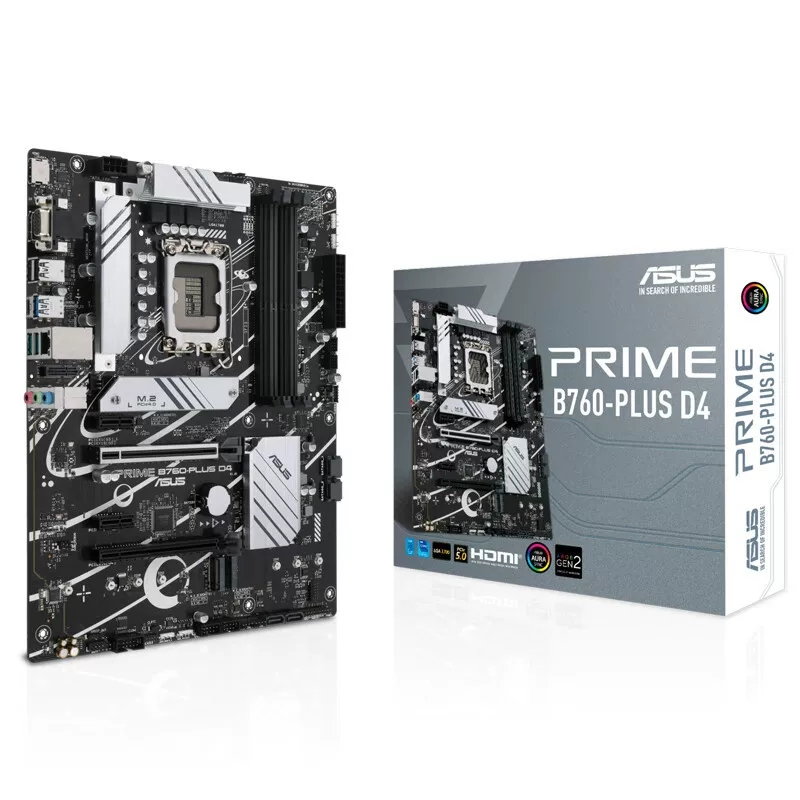 Материнская плата ASUS Prime B760-Plus D4 Master совместима с процессорами i5 13600kf 12/13 поколения