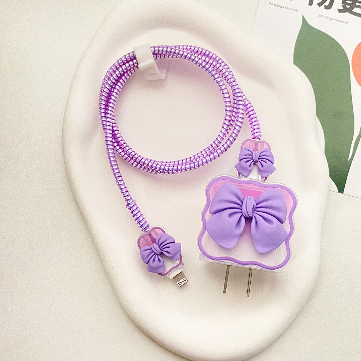 Aplicable a la cubierta protectora del cable de datos iPhone13/14/15 cubierta protectora estándar europea y americana de Apple 20W cargador