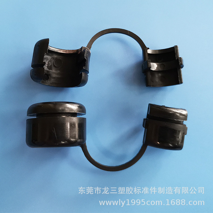 供应电源线扣A3黑色圆线尼龙电源线固定扣适用12.5mm线