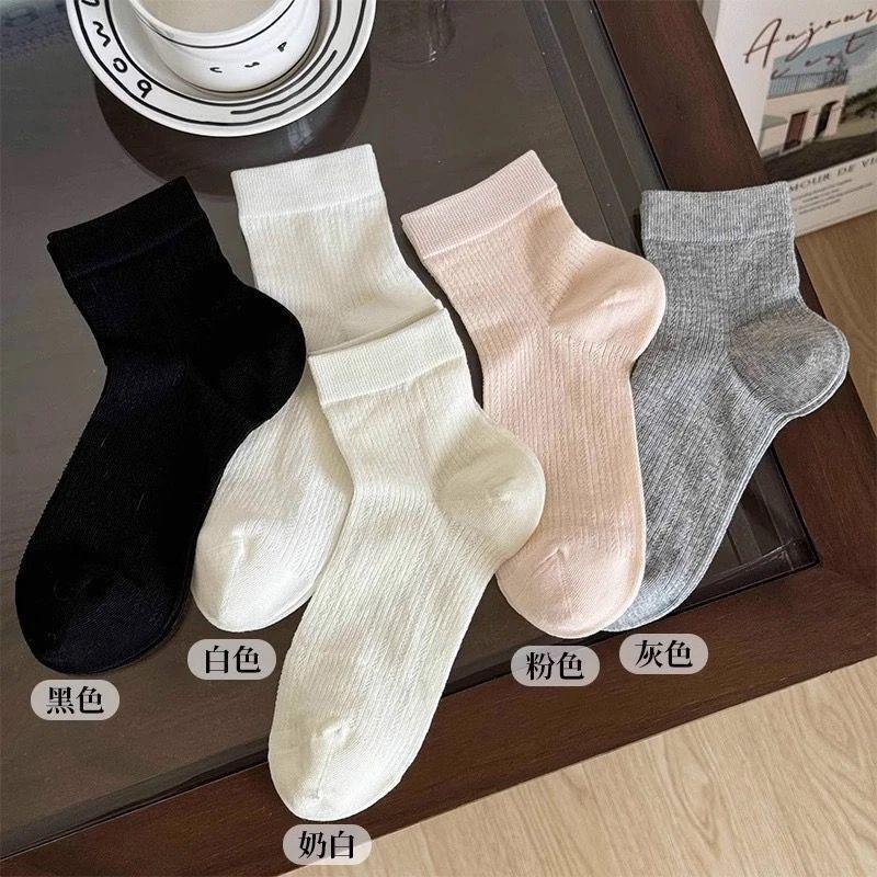 Socks with Sandals, Summer Thin White Socks, Women's Mesh Breathable Cotton Socks, Summer Ballet Style Super