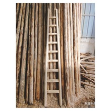 圆料楼梯阁楼实木单梯直梯包邮爬梯装修工程木质老式梯子家用加粗