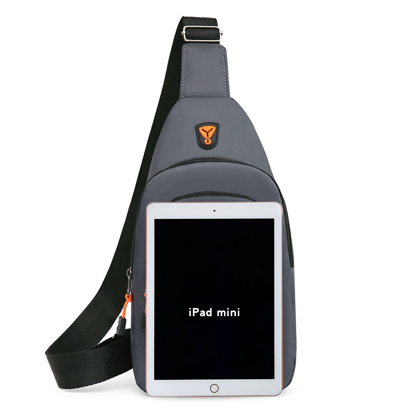 Nuevo tipo de bolso de pecho de hombre, mochila de tendencia transfronteriza para hombres, hombro de hombro, pequeña bolsa de almacenamiento ligera y de gran capacidad.