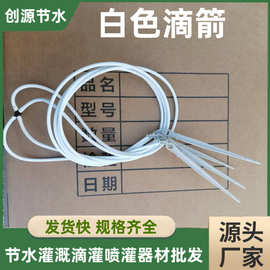 花卉滴箭单倒勾盆栽喷头花槽浇水滴头自动浇花器毛管白色滴箭套装