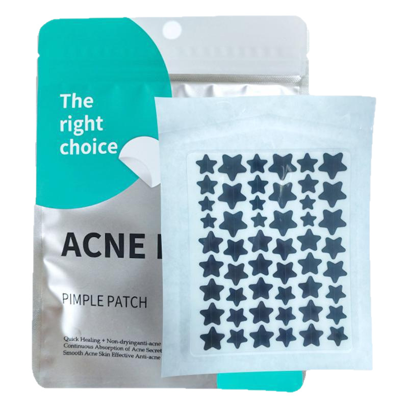 Parches Hidrocoloides para Acné 40 Piezas, Forma de Estrella, Absorción de Pus, Antiacné, para Rostro
