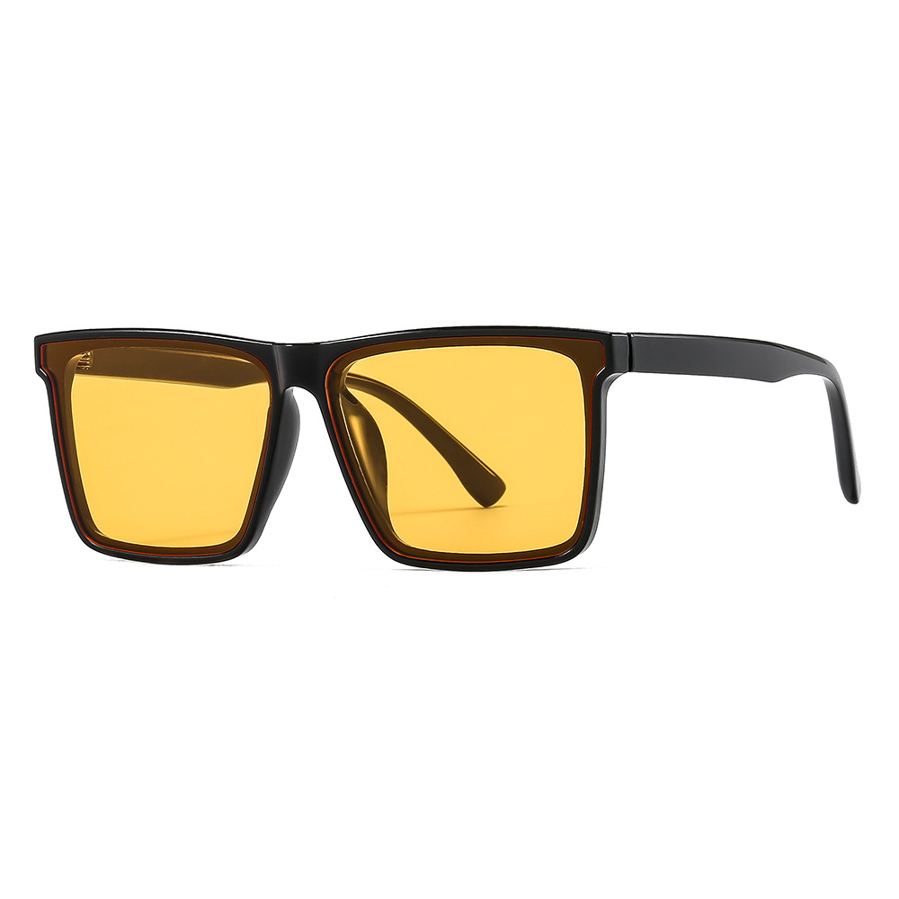 Polarized Men's Sunglasses Square Frame Uv Protection Glasses_voghion.com