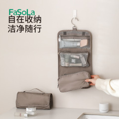日本折りたたみパーテーション化粧バッグ旅行ポータブル外出大容量化粧品スキンケア防水洗面バッグ