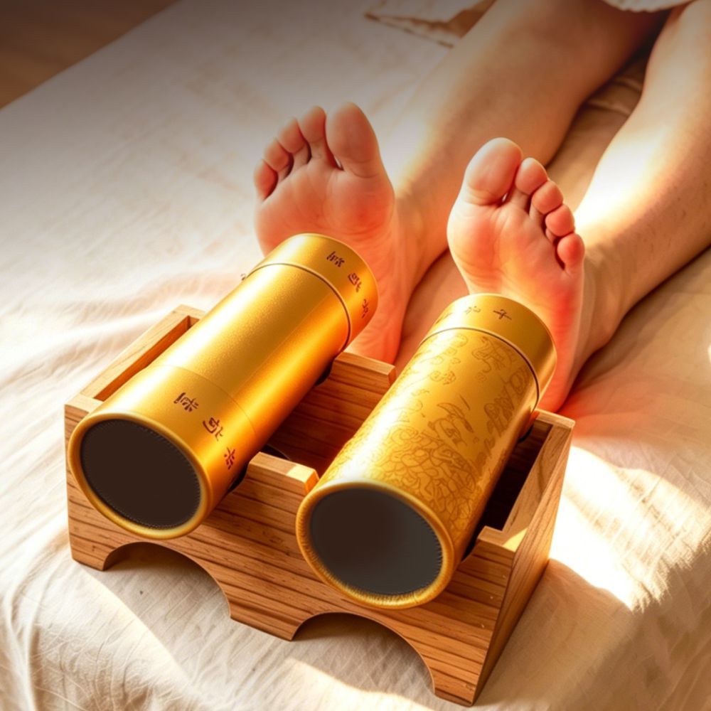 Solid Wood Moxa Stick Holder Stand 3-Slot Thunder Fire Moxibustion Rack Home Moxa Tool specifications