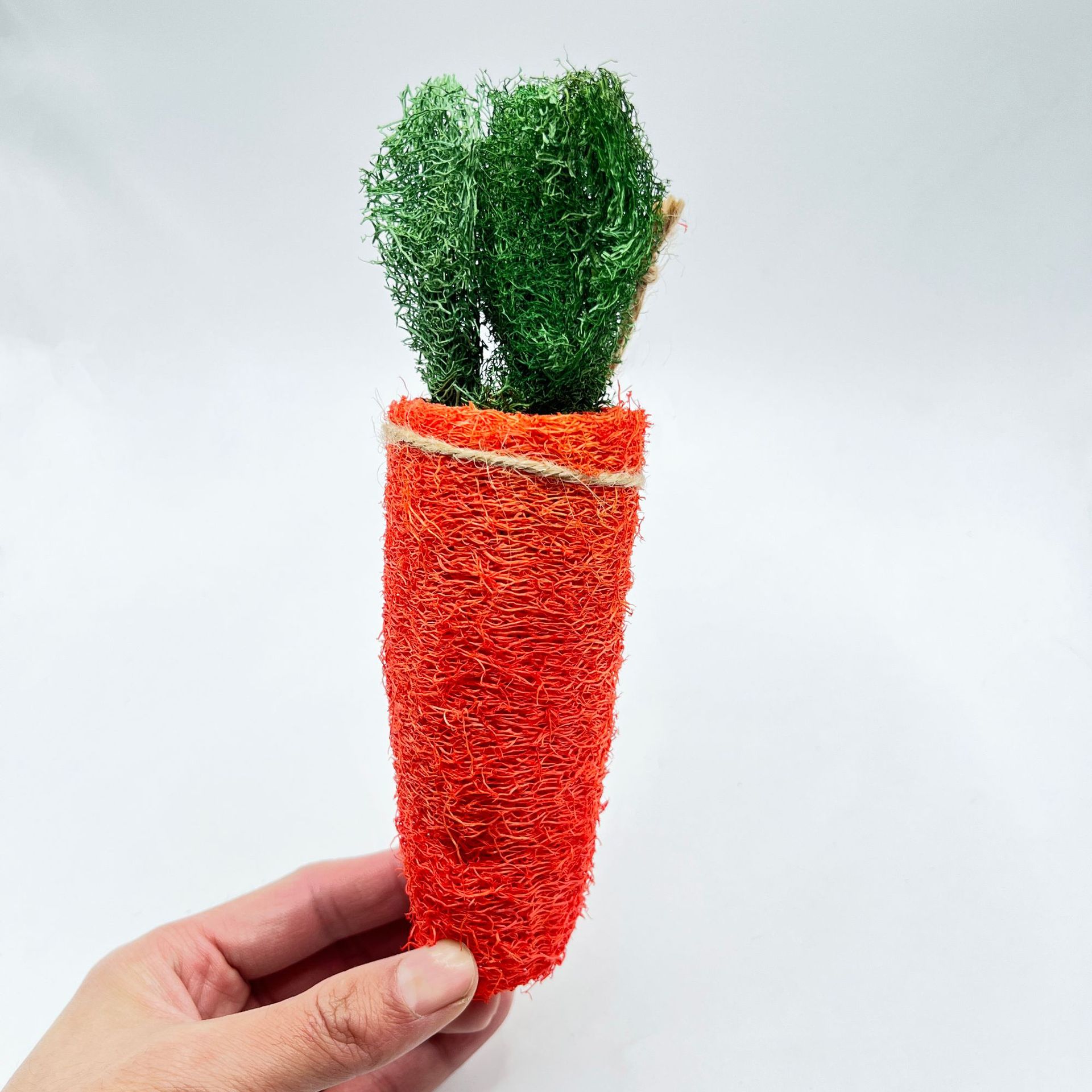 Loofah mascota juguete pequeña mascota molar rábano juguete conejo hámster holandés cerdo mordedura alivio juguete tapado al por mayor