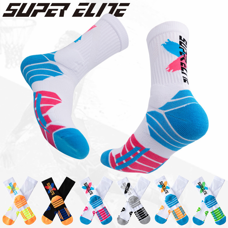 Actual Combat Professional Basketball Socks Towel Bottom High Long Barrel Sports Elite Men's High Barrel Training American Sports Socks