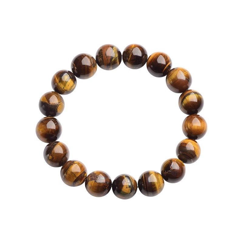 逸彩宝珍坊 Welfare natural tiger eye stone bracelet yellow tiger eye stone color tiger eye cat eye stone wood turning tiger eye stone stone