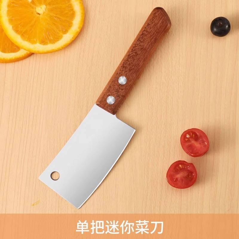 Mini cuchillo de cocina cuchillo de corte de cocina de acero inoxidable cuchillo infantil cuchillo de alimentación auxiliar cuchillo de acero Capibara