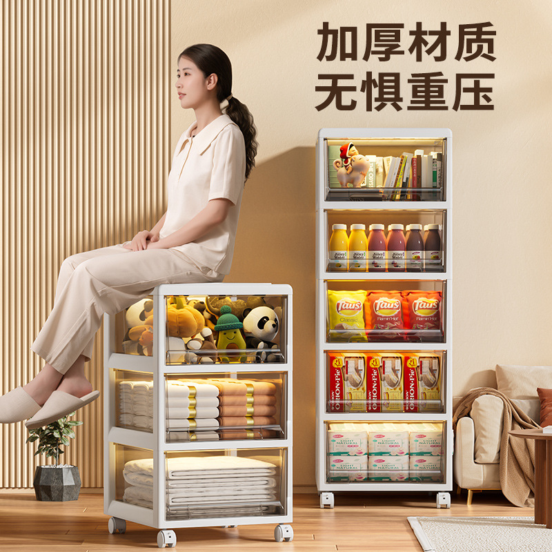 Jeko Drawer Storage Cabinet Children's Wardrobe Mobile Plastic Storage Cabinet Multi-layer Snack Cabinet Corner Shelf