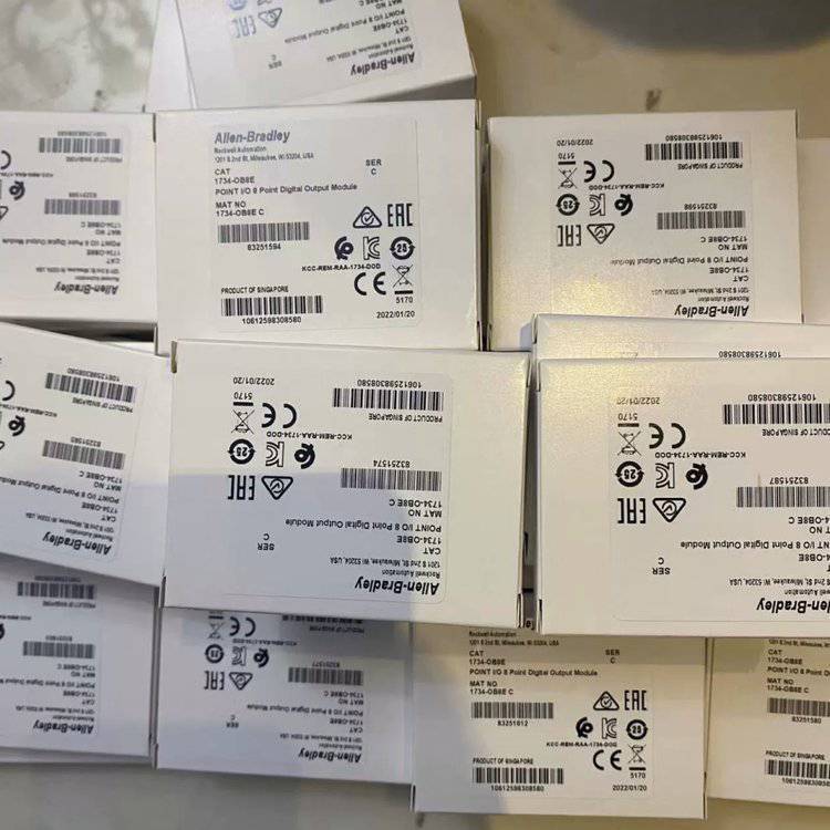 AB现货 1734-OB8E 输入/输出24V DC 8通道增强型源输出模块1734OB
