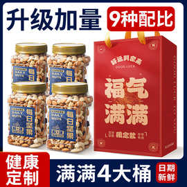 年货礼盒混合坚果零食大礼包新年干果过年送礼品走亲戚高档包装盒
