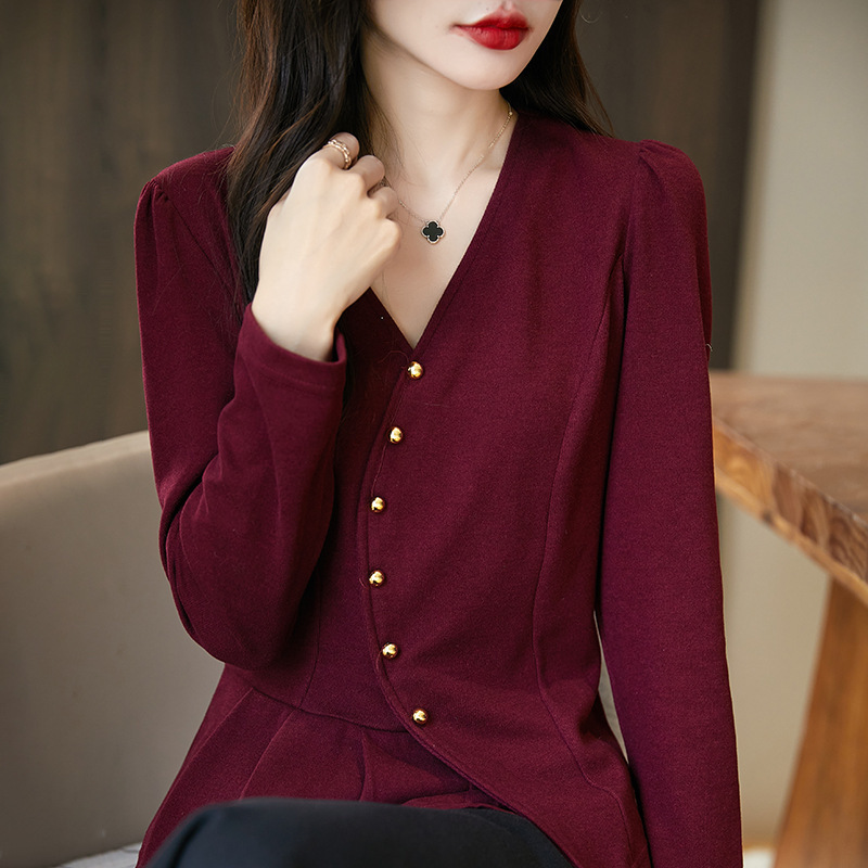 Design Sense V-neck Knitted Cardigan Long Sleeve 25 Years Spring and Summer New Solid Color Inclined Placket Woven Loose All-match Top Design Sense V-neck Knitted Cardigan Long Sleeve 25 Years Spring and Summer New Solid Color Inclined Placket Woven Loose All-match Top