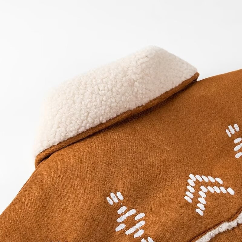 Damenjacke Mit Lammfelloptik Für Den Herbst Und Den Winter_voghion.com
