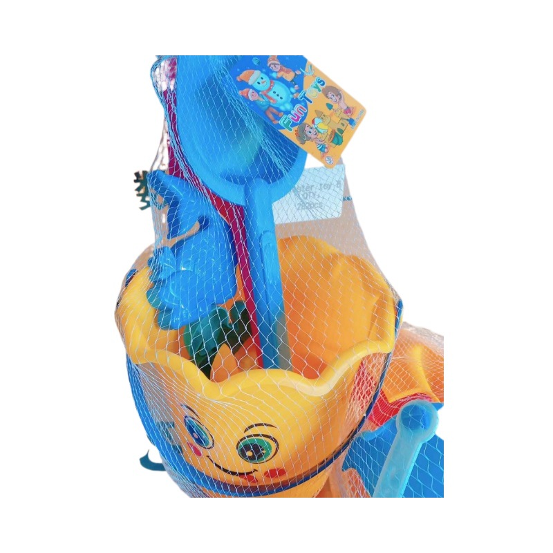 Juguetes para niños engrosados barriles de playa seis piezas juegos de agua cavar arena jugar pescado pescado al por mayor