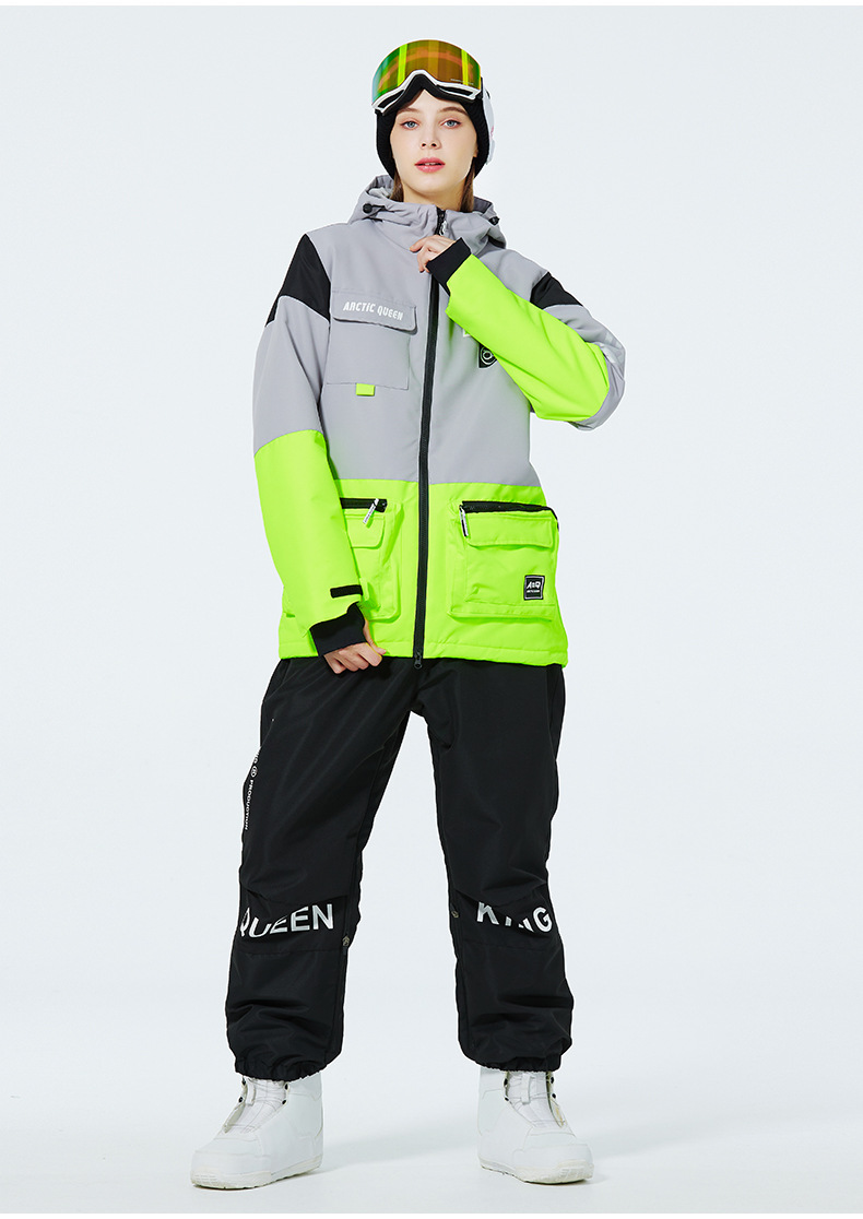 Men's Clothing Ski suit set for men and women couples warm and thick ski suit set single board double board ski suit_viptrois.com