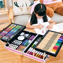 水彩笔套装儿童涂色笔可洗水彩笔六一儿童节画画工具美术一件批发