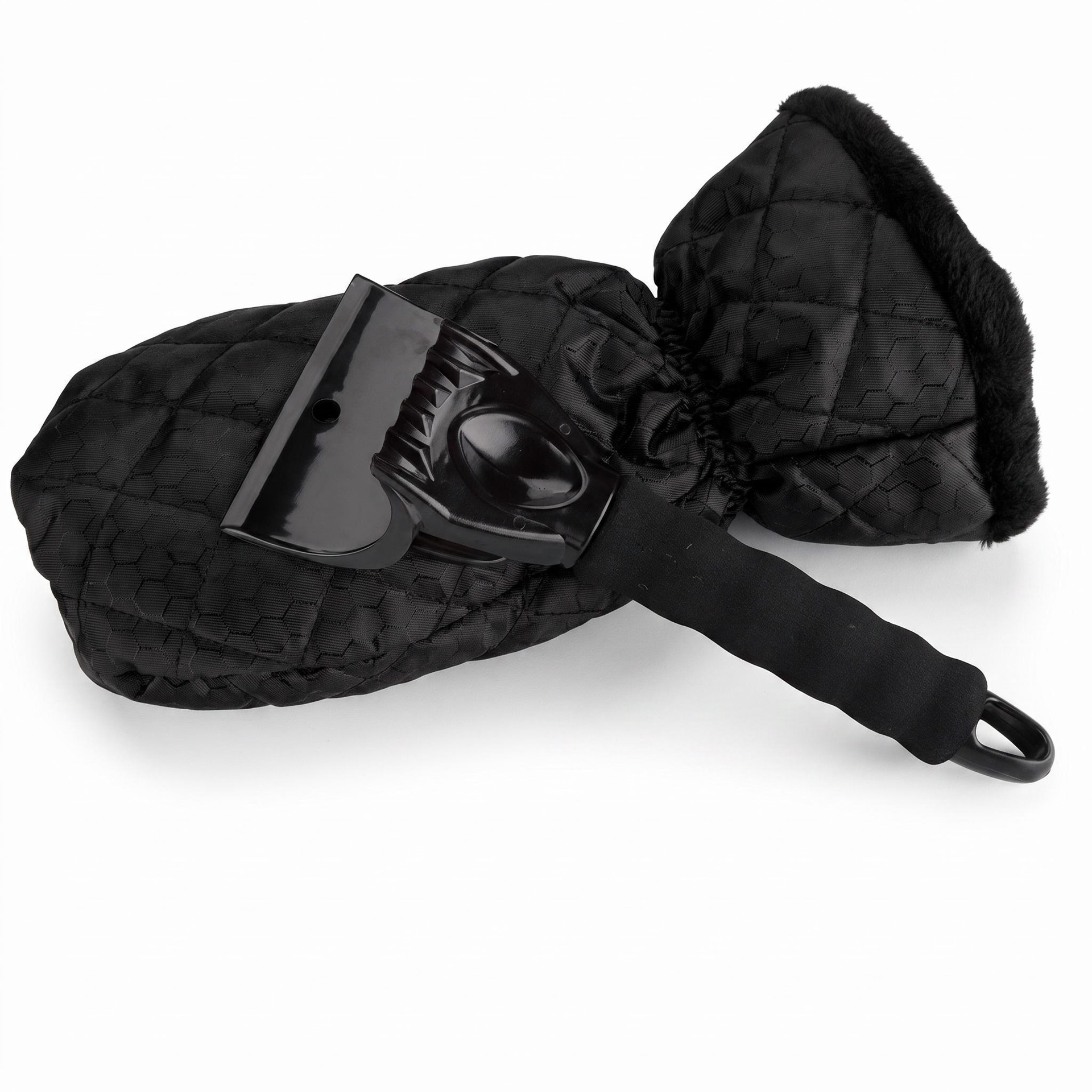 Car snow shovel cleaning tool for ice removal and snow clearing, Oxford cloth + fleece warm gloves for car use, car snow shovel