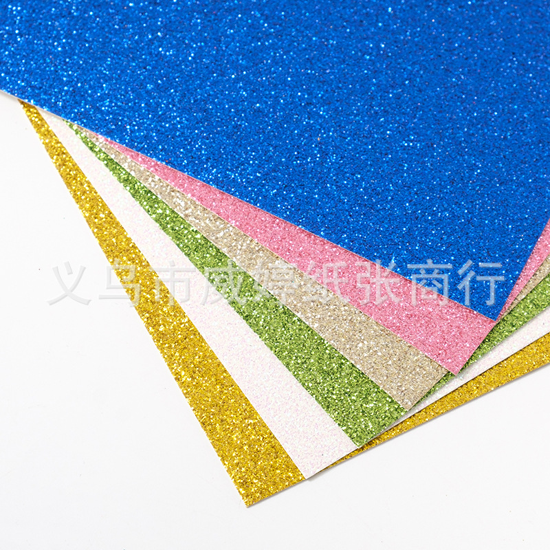 Papel brillante grueso de 300g, papel brillante dorado, cartulina brillante plateada, papel brillante para fiestas, en stock